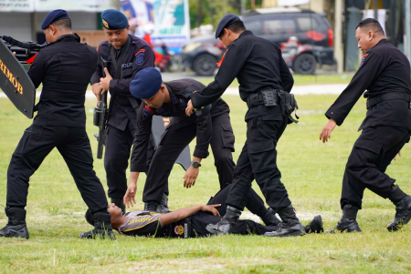 SIMULASI PENGAMANAN KOTA JELANG PILKADA