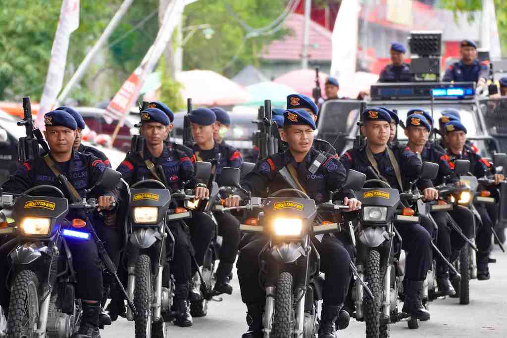 SIMULASI PENGAMANAN KOTA JELANG PILKADA