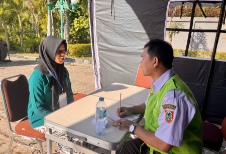 SIMULASI PELAYANAN KORBAN BANJIR