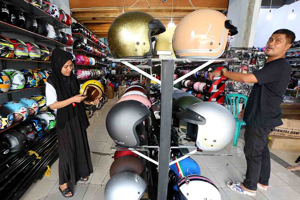 PERSEDIAAN HELM UNTUK MUDIK LEBARAN