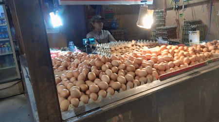 HARGA TELUR AYAM MENGALAMI KENAIKAN