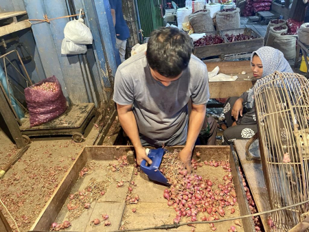 BERSIHKAN BAWANG MERAH 
