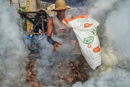 BAKAR TEMPURUNG KELAPA