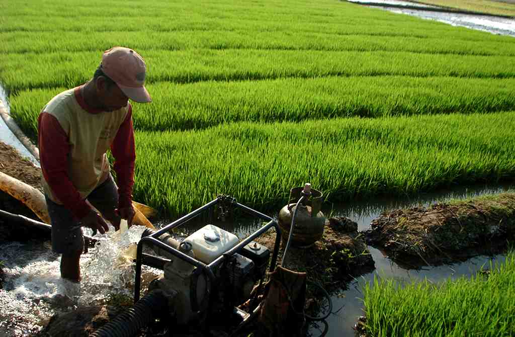 POMPA AIR ELPIJI UNTUK MENGAIRI SAWAH