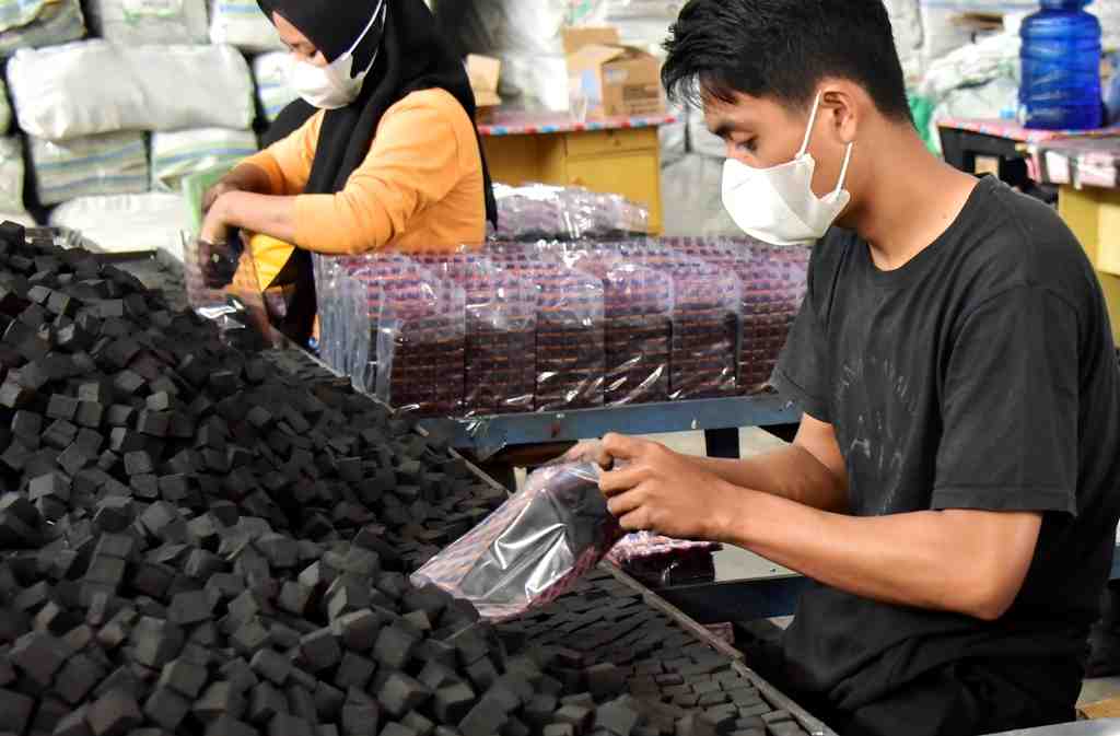 PENGEMASAN BRIKET ARANG