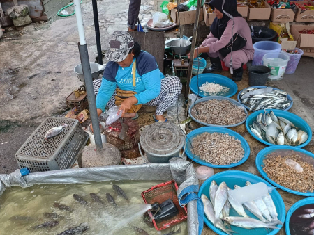 PENJUAL IKAN DI PASAR BESAR