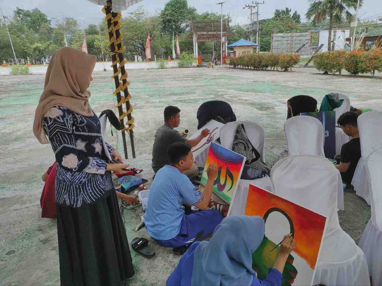 PANTAU LOMBA LUKIS KALIGRAFI