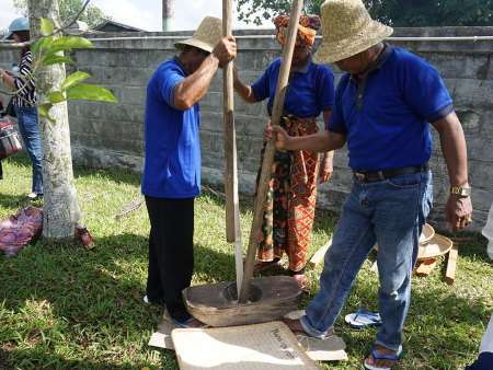 MENUMBUK BERAS KETAN