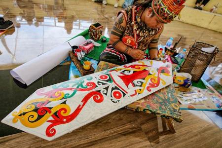 LUKIS ORNAMEN TALAWANG 