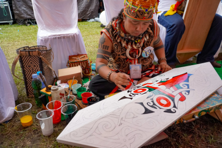 LUKIS ORNAMEN DAYAK 