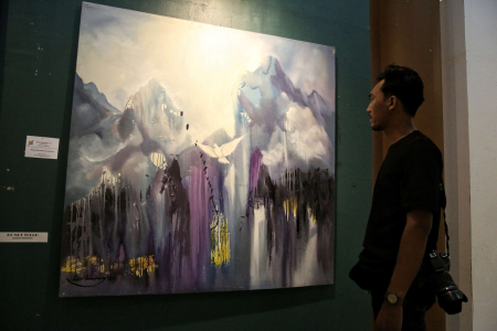 PAMERAN SENI RUPA DI PALANGKA RAYA 