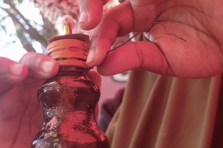 PASANG GANTUNGAN LAMPU BOTOL