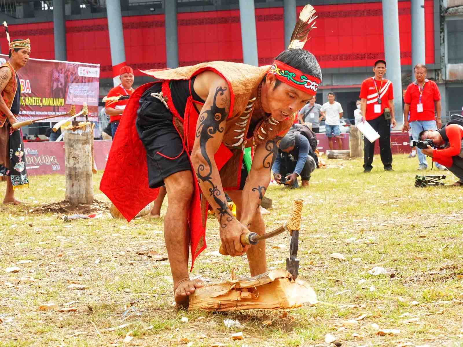 MEMBELAH BATANG KAYU