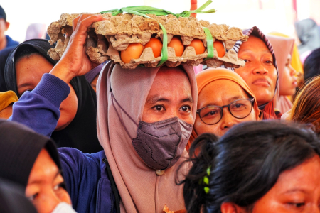 MEMBAWA TELUR AYAM 