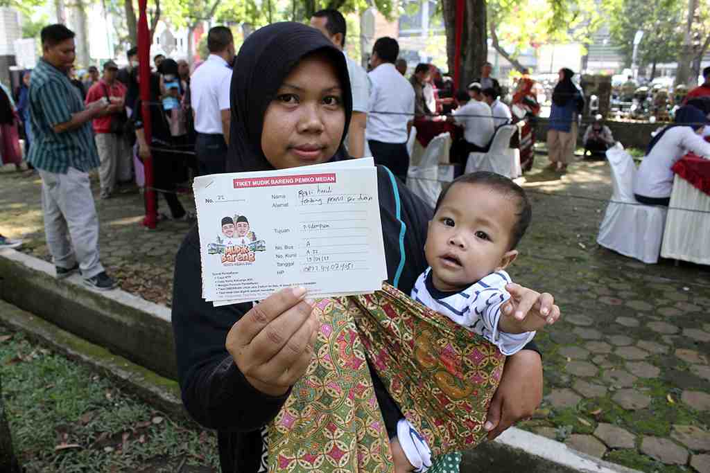 PEMBAGIAN TIKET MUDIK GRATIS DI MEDAN