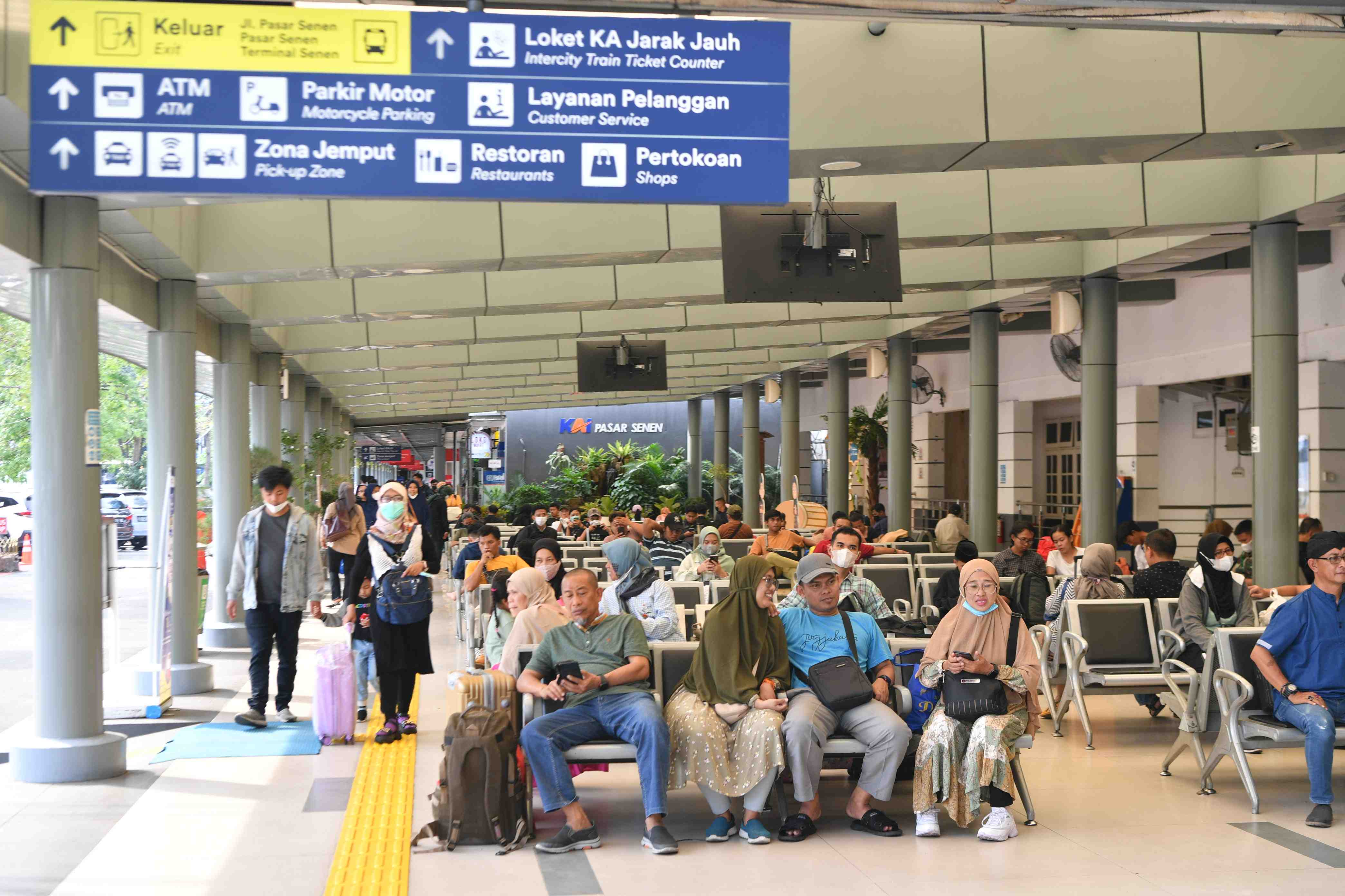 STASIUN PASAR SENEN MASIH NORMAL