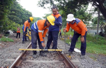PENGUKURAN LEBAR JALUR REL