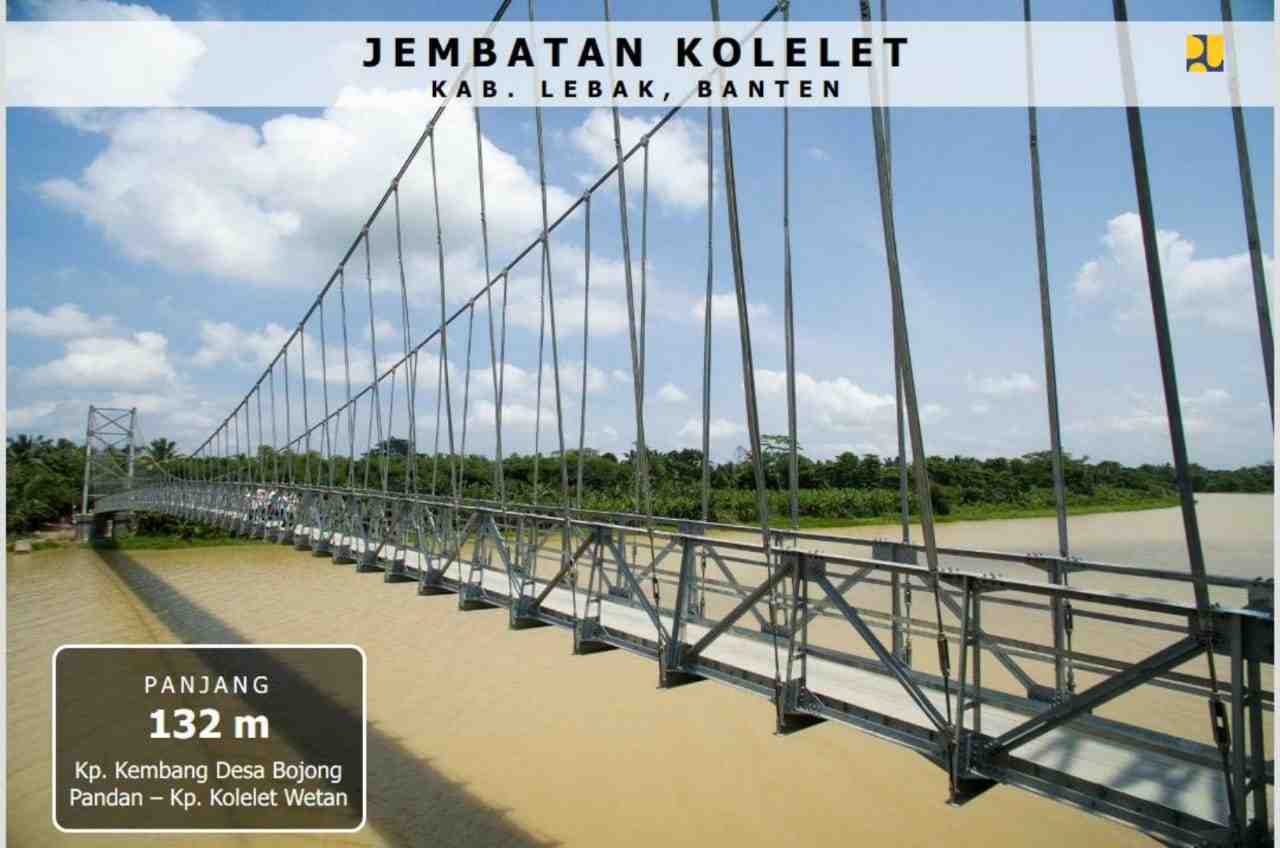 Tingkatkan Konektivitas Antar Desa, PUPR Bangun 148 Jembatan Gantung di Tahun 2020