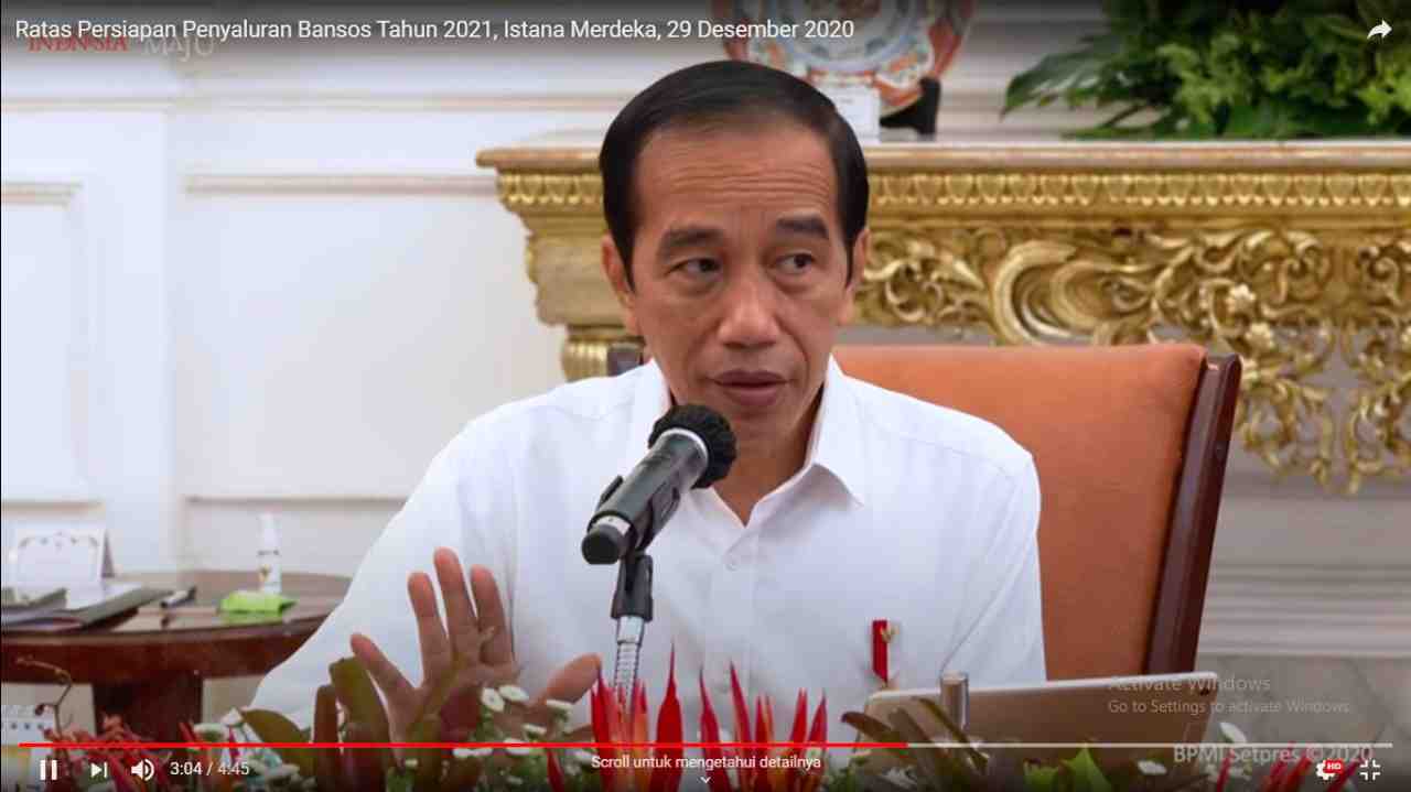 President: Social Assistance to be Distributed early January 2021