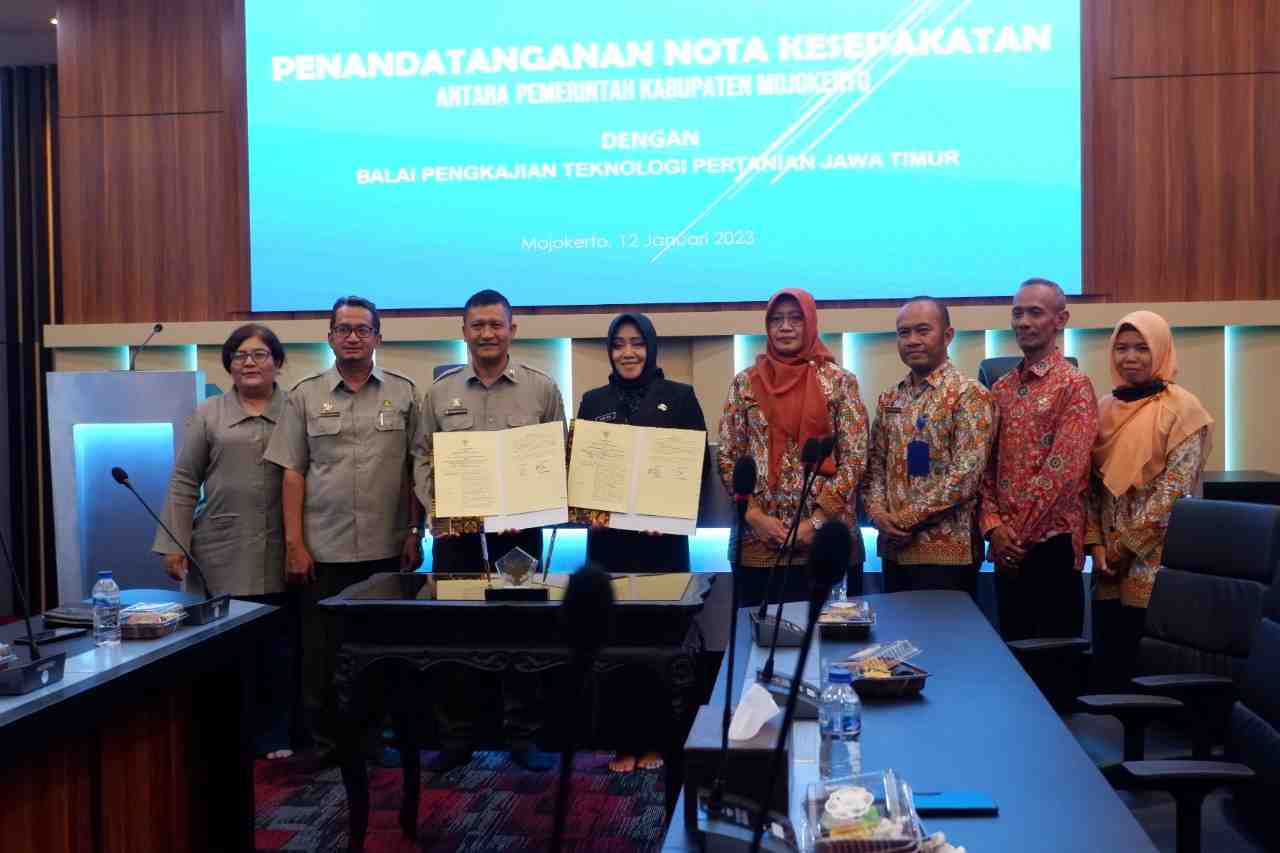 Tingkatkan Sektor Pertanian, Pemkab Mojokerto Kerja Sama dengan BPTP Jatim