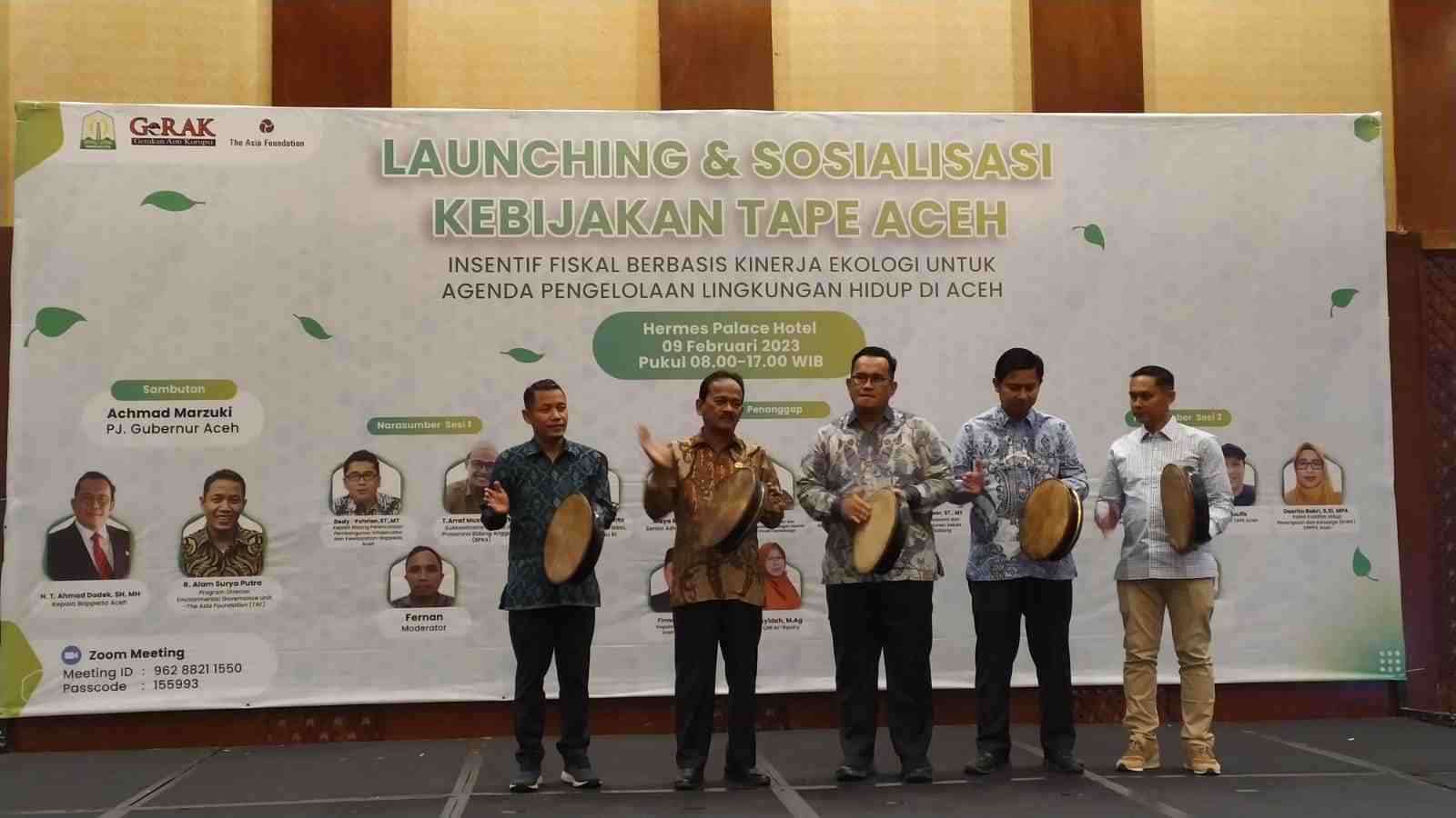 Aceh Launching kebijakan Transfer Anggaran Berbasis Ekologi