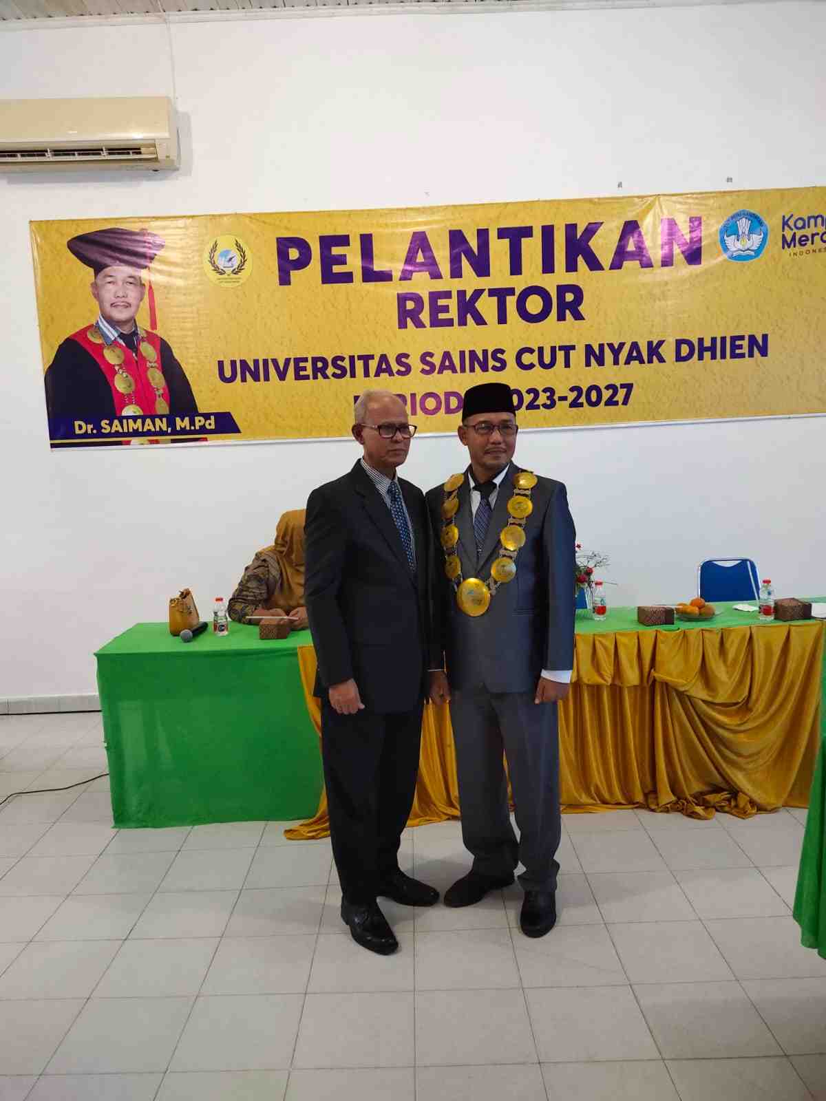Dr. Saiman Rektor Universitas Sains Cut Nyak Dhien