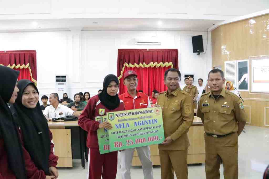 Pemkab Sergai  Apresiasi Kepada Atlet Berprestasi di 3 Ajang Tingkat Provinsi