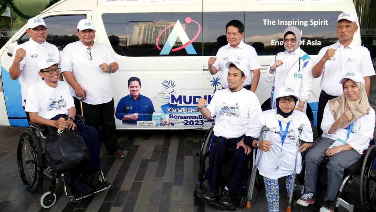 BSI Berangkatkan 619 Peserta Mudik Bareng, Ada Bus Khusus Disabilitas