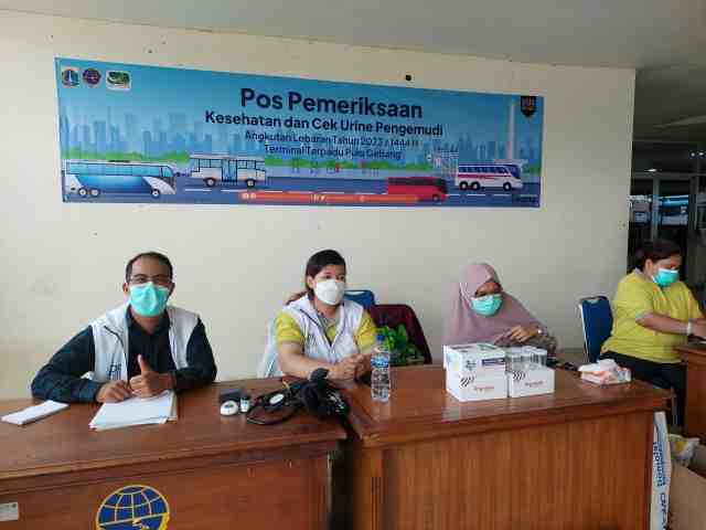 Posko Kesehatan di Terminal Terpadu Pulo Gebang Berikan Layanan Gratis
