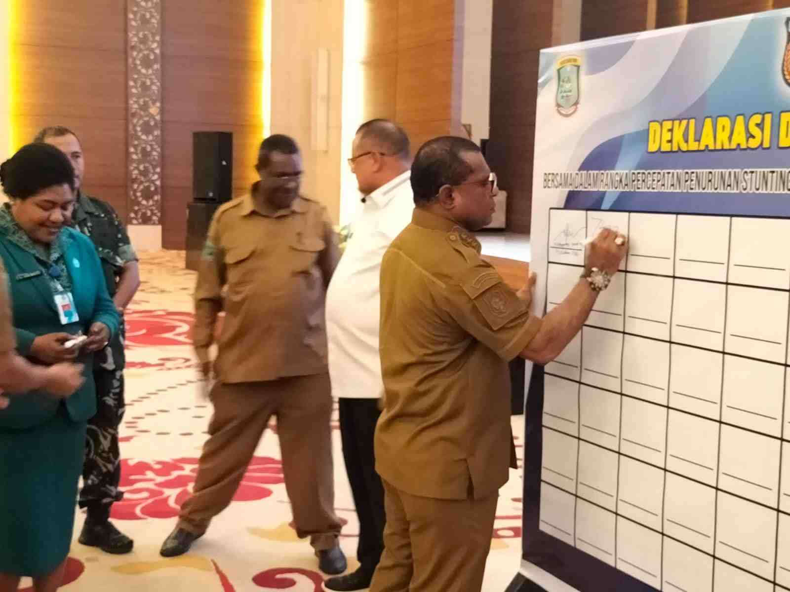 Pj Bupati Sorong Gelontorkan Anggaran Rp12 Miliar Untuk Penanganan Stunting