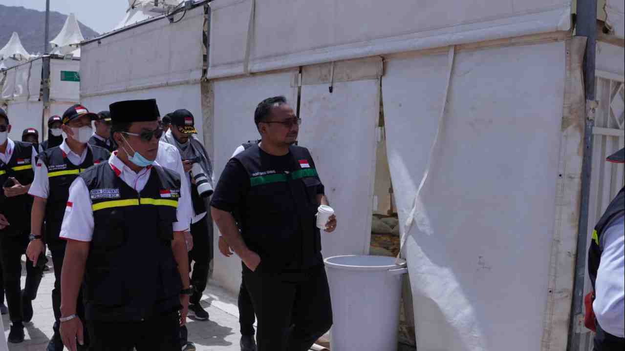 Tinjau Tenda di Mina, Menag Sebut Persiapan sudah 99 Persen
