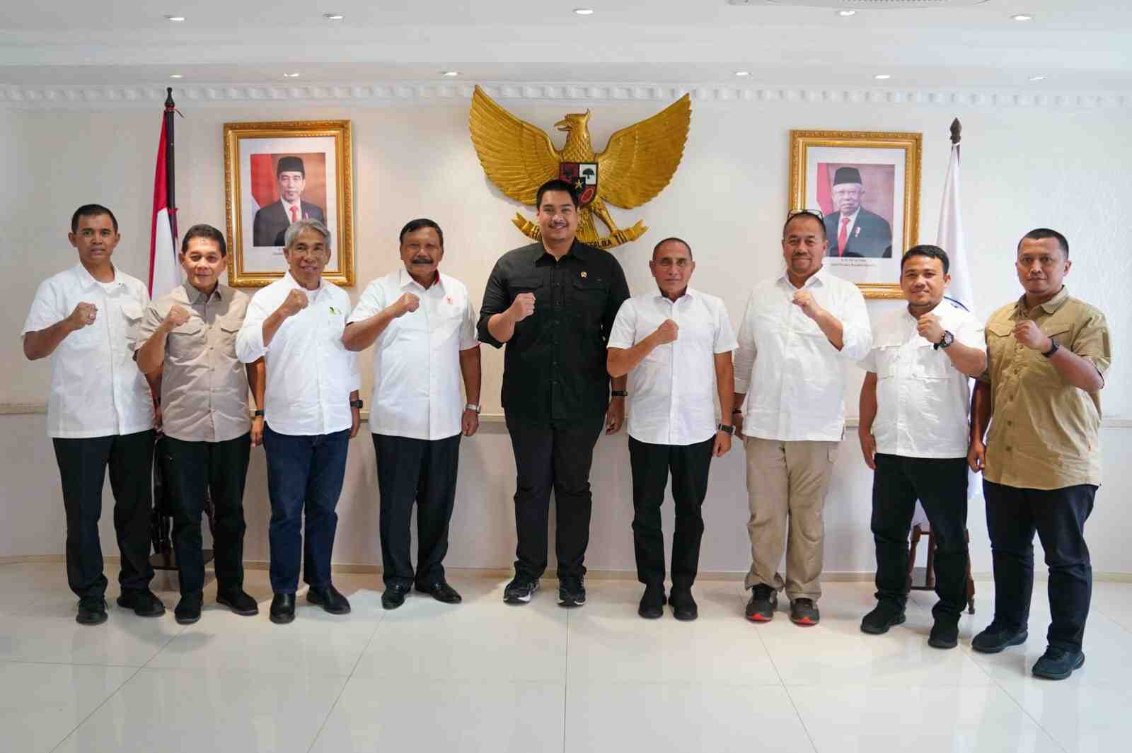 Menpora, Gubernur Sumut dan Wakil Ketum KONI Bahas Penyelenggaraan PON 2024