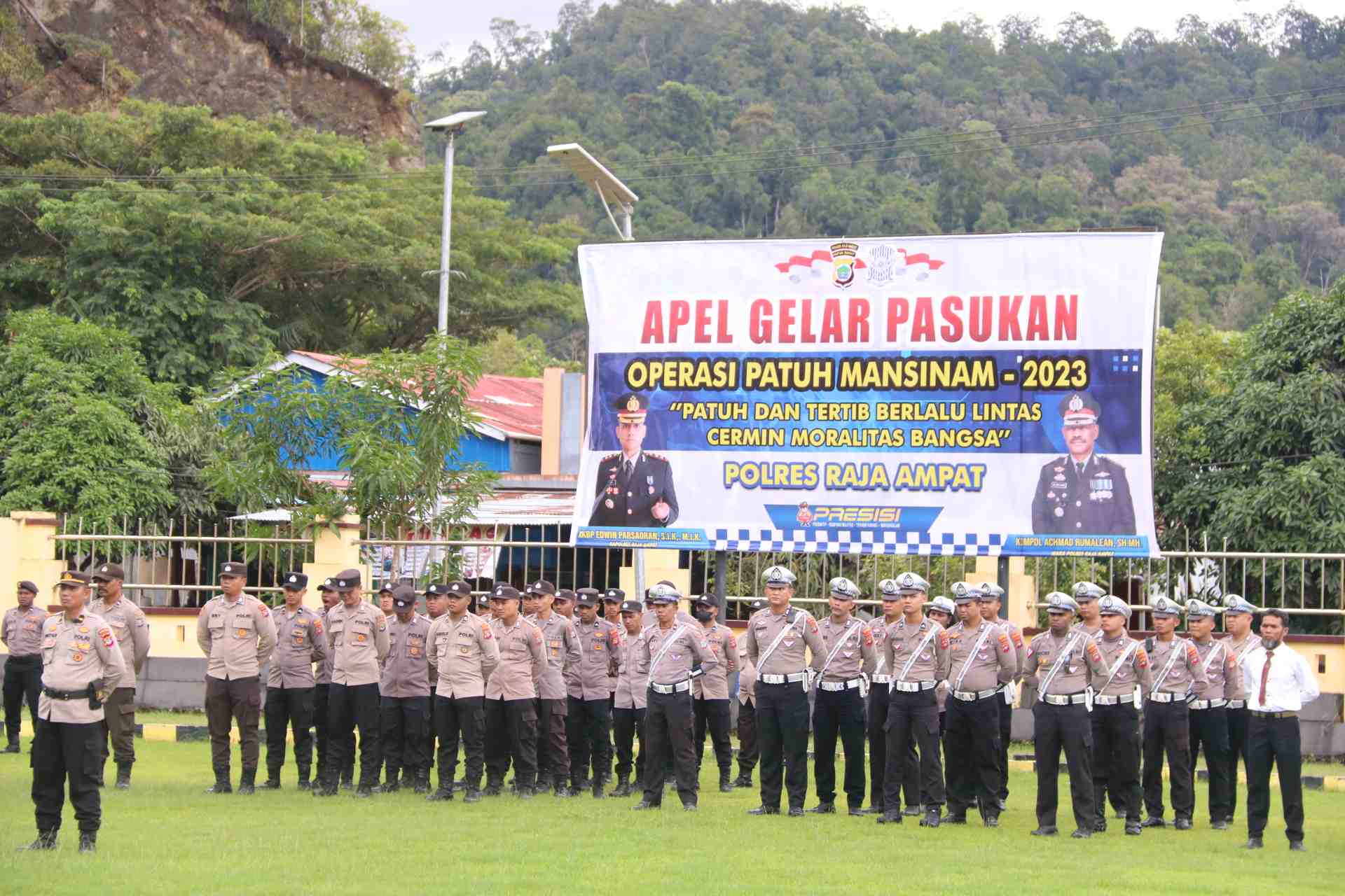 Polres Raja Ampat Gelar Operasi Patuh Mansinam 2023