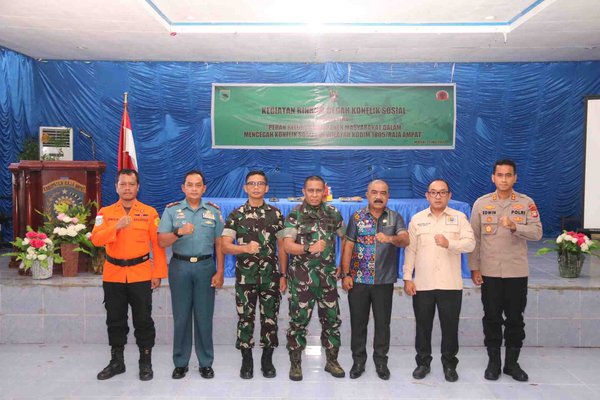 Cegah Konflik Sosial, Kodim 1805 Raja Ampat Gelar Bimbingan Komunikasi untuk Masyarakat Raja Ampat