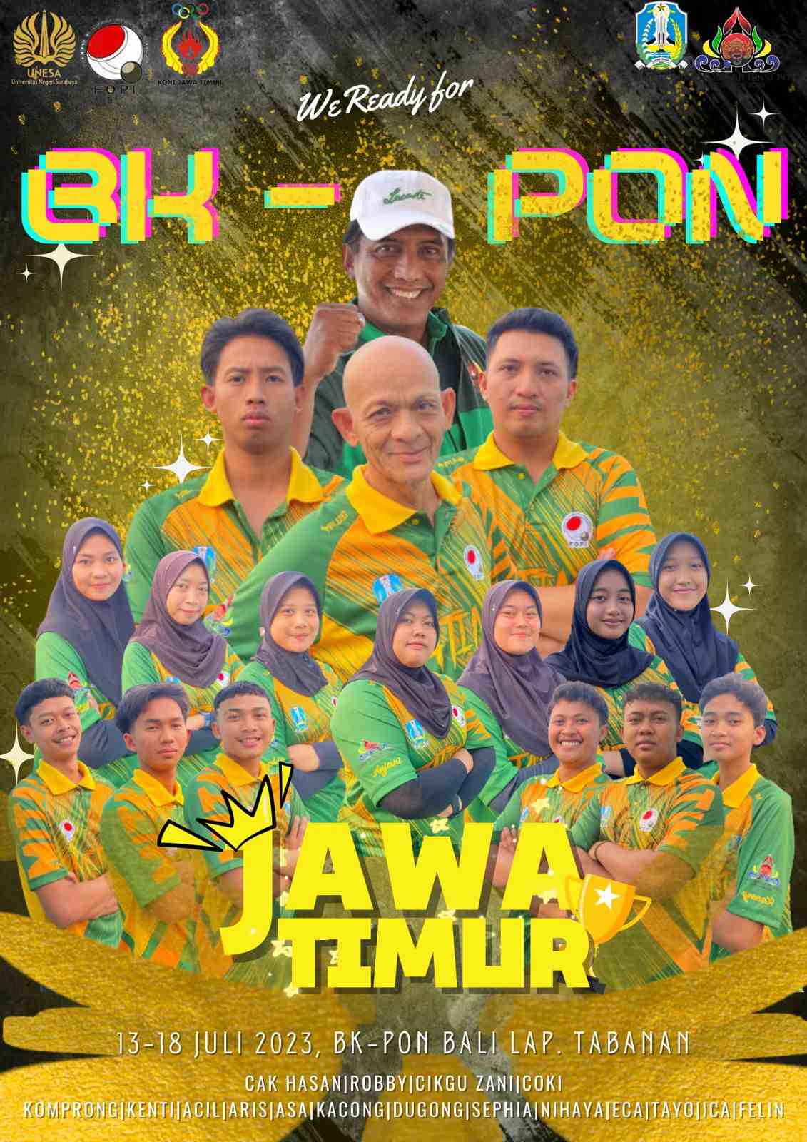 Petanque Jatim di Pra PON Targetkan Hasil Terbaik