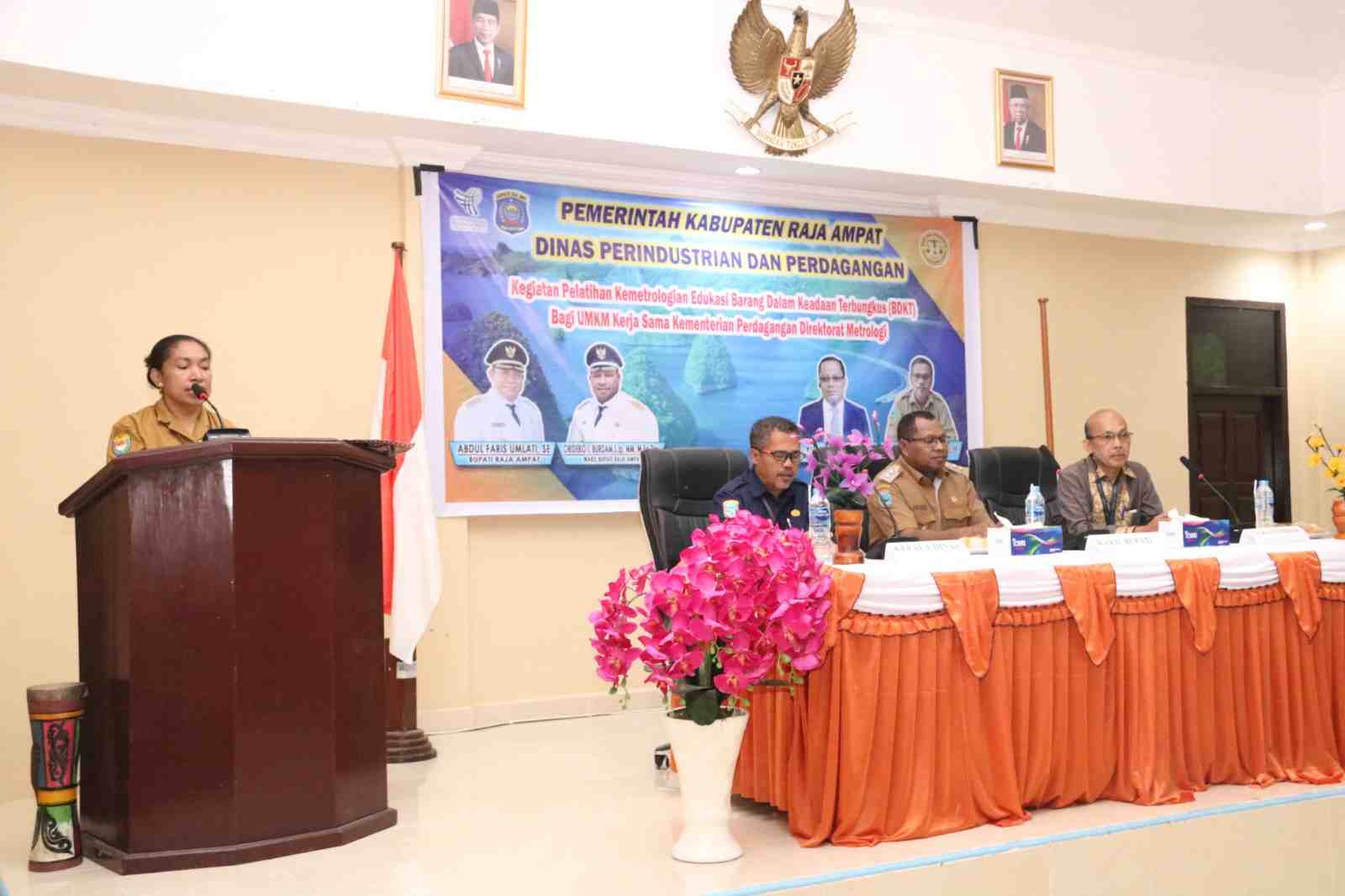 Dukung UMKM, Direktorat Metrologi Latih BDKT Pada UMKM Binaan Disperindag Raja Ampat