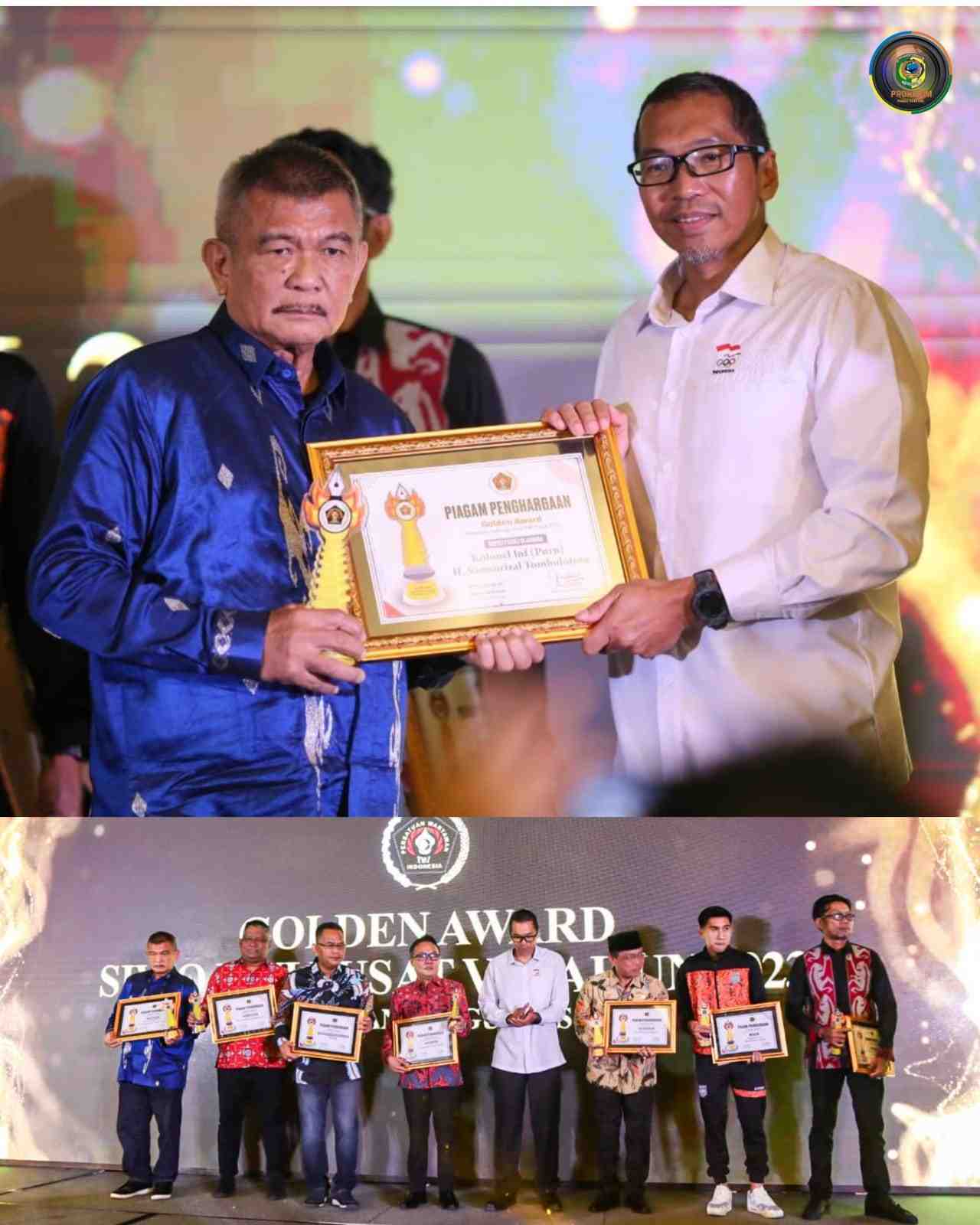 Terima Golden Award SIWO PWI Pusat Tahun 2023, Samsurizal: Alhamdulillah Telah Melahirkan Atlet Parigi Moutong Lolos Ke PON