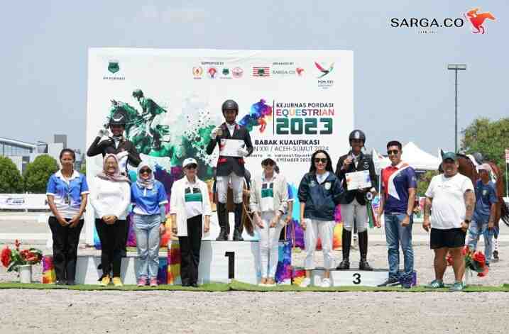 Kontingen Jawa Barat Dominasi Dreassage Kejurnas Equestrian Pordasi 2023