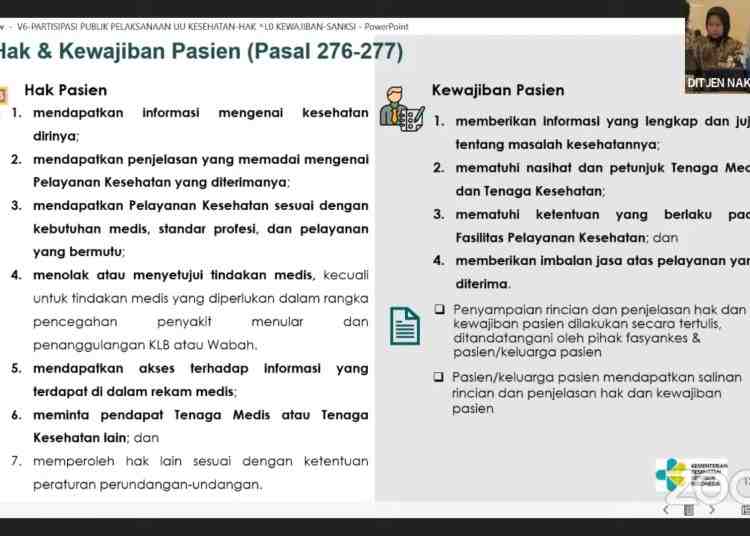 Hak dan Kewajiban Tenaga Medis hingga Pasien Diatur dalam UU Kesehatan