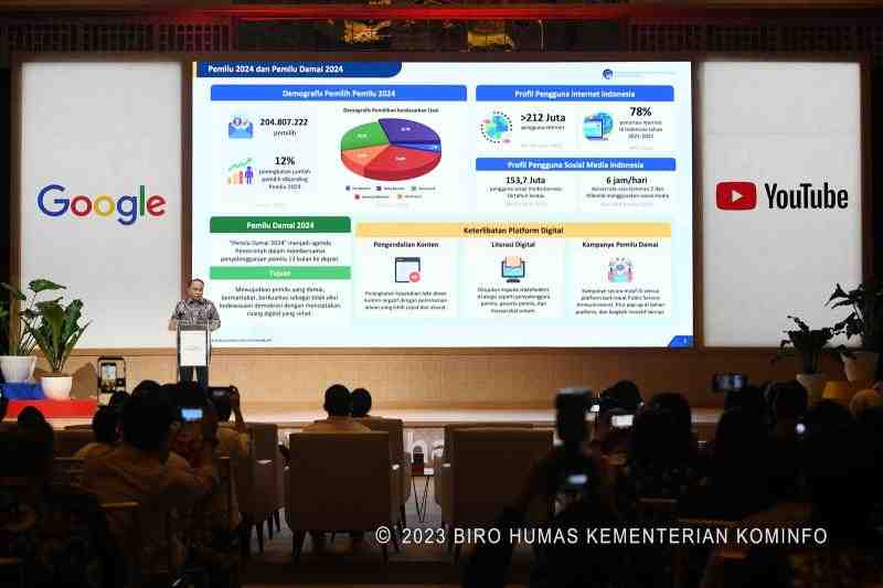 [SIARAN PERS] Pemilu Damai 2024, Menkominfo Ajak Ciptakan Ruang Digital Sehat