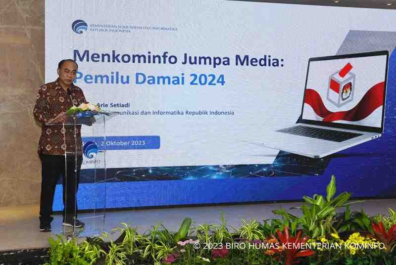 [SIARAN PERS] Ciptakan Pemilu 2024 Damai, Menkominfo Ajak Jurnalis Kolaborasi