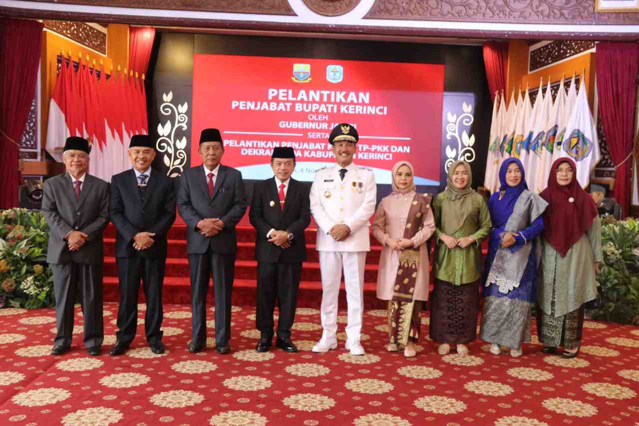 Lantik Pj Bupati Kerinci, Gubernur Al Haris Tegaskan Tugas Kawal Pemilu Serentak Tahun 2024
