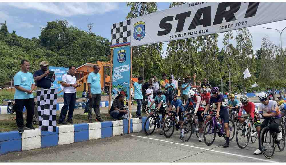 Event Criterium Piala Raja, Raja Ampat Diikut Ratusan Atlet Sepeda Nasional