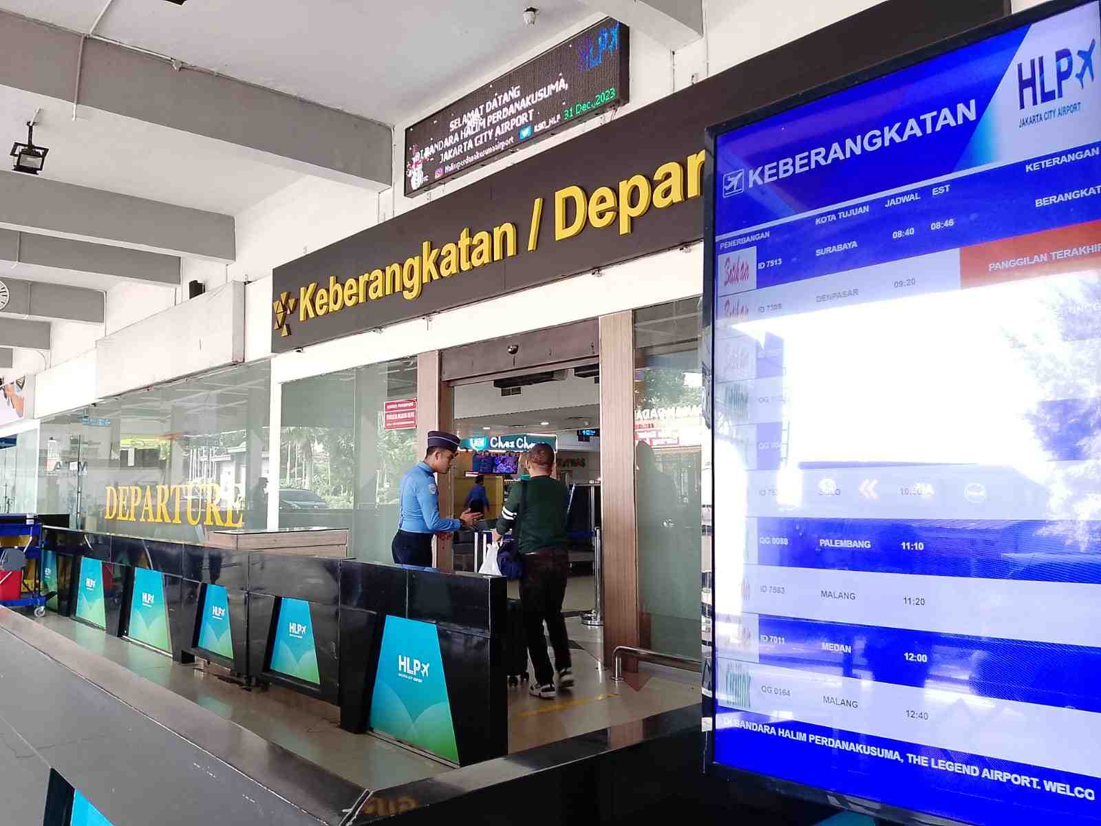 H-7 hingga H+5 Natal, Bandara Halim Layani Lebih dari Seratus Ribu Penumpang