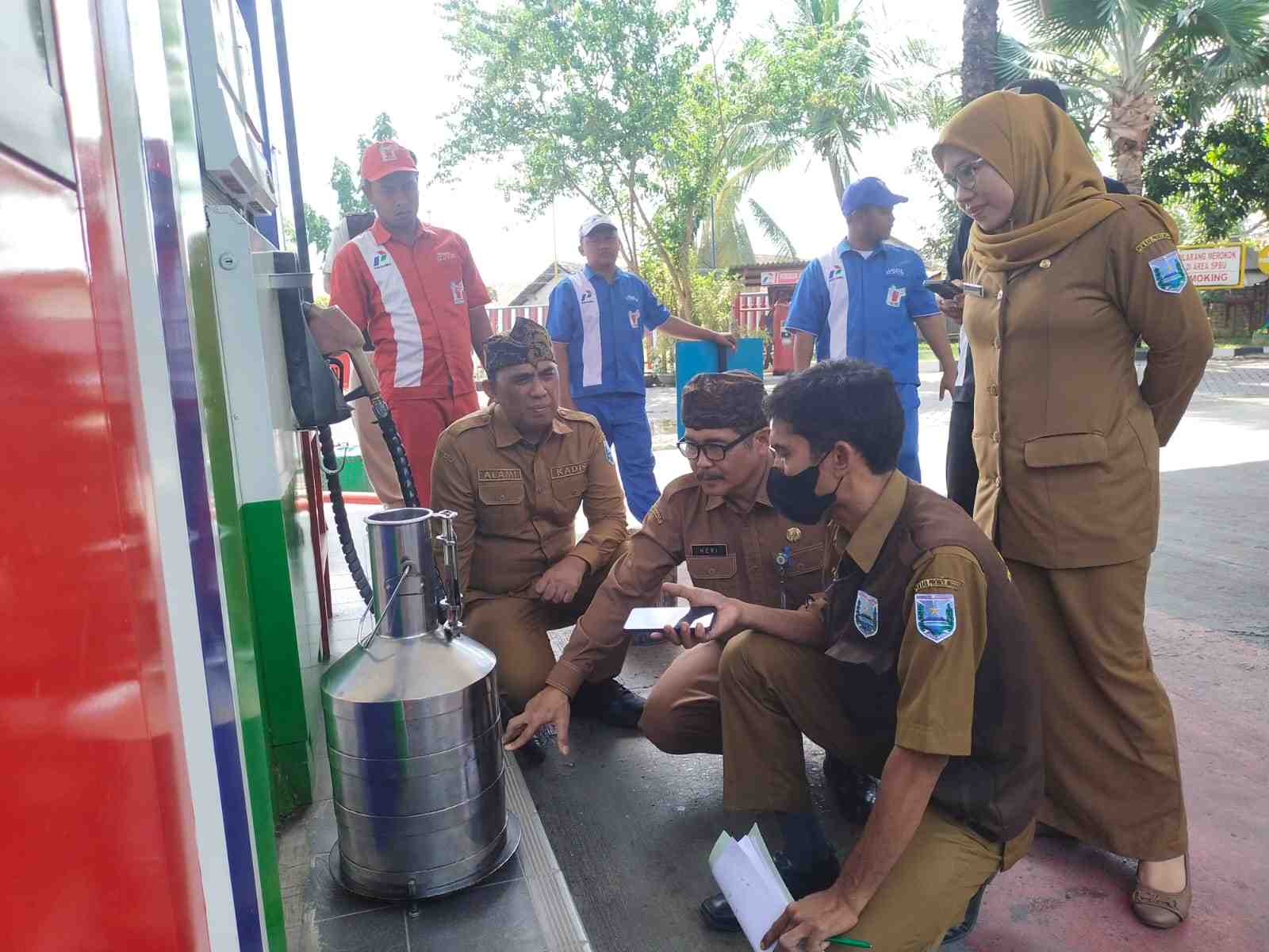 Jelang Nataru, UPT Metrologi Legal Lakukan Pengawasan UTTP PUBBM SPBU