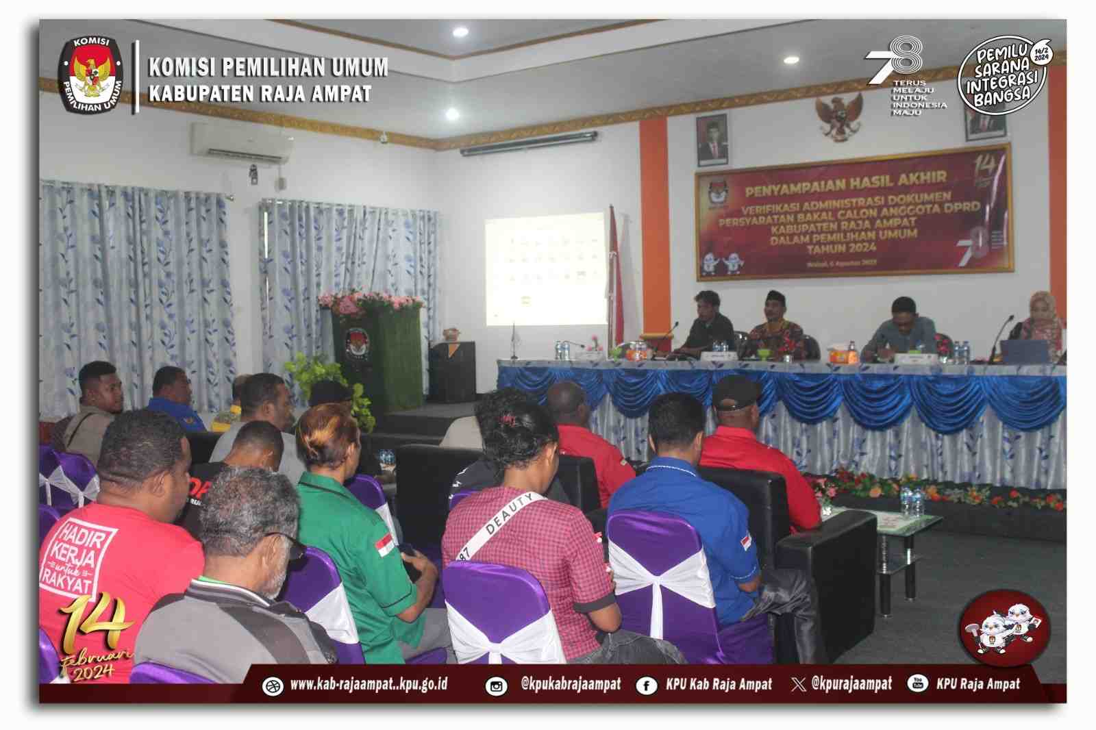 KPU Raja Ampat Distribusikan Logistik ke Enam Wilayah Terjauh