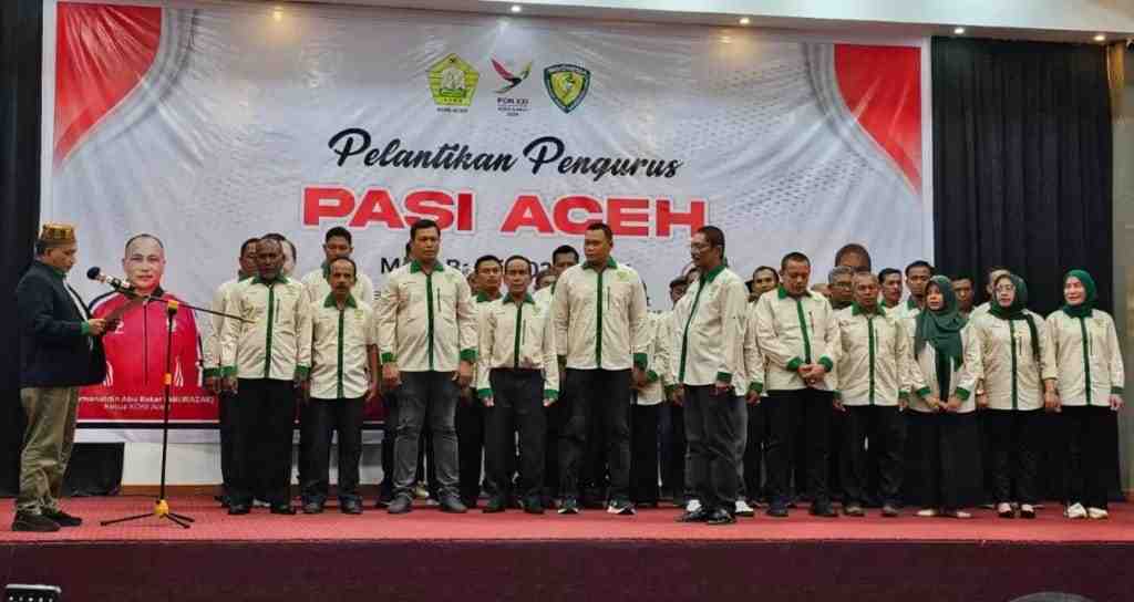 Ketum KONI Aceh Lantik Pengurus PASI 2023 - 2027