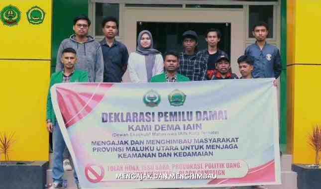 DEMA IAIN Ternate Deklarasi Pemilu Damai