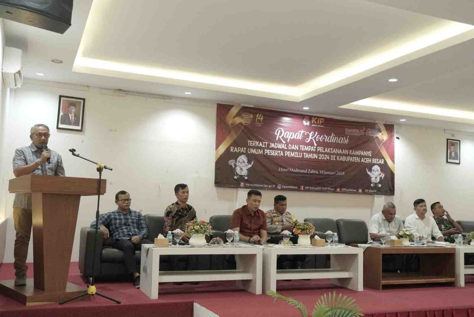 Wakili Pj Bupati, Asisten I Buka Rakor Jadwal Kampaye Pemilu 2024 
