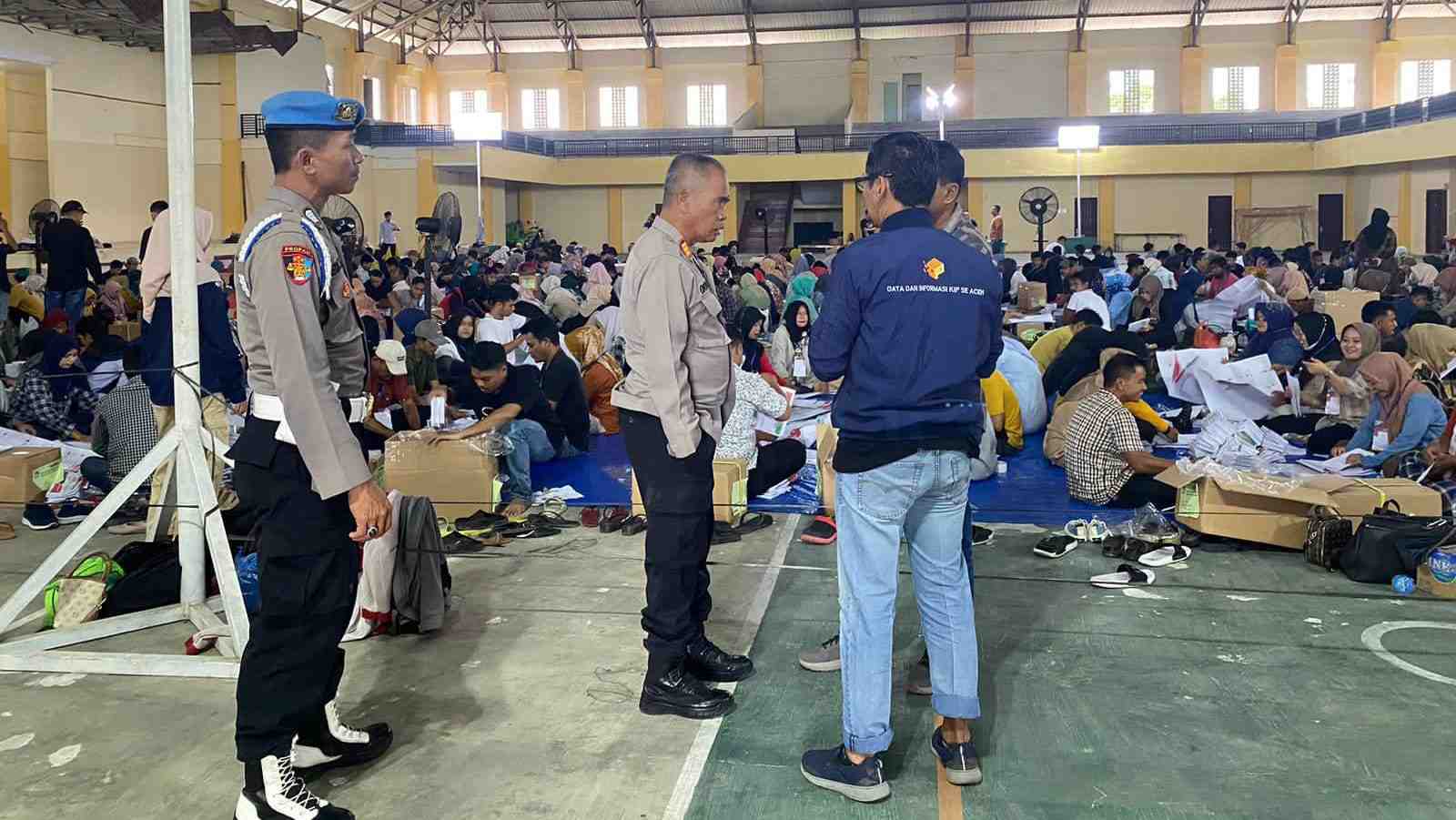 Polres Aceh Tamiang Pastikan Keamanan Pelipatan Surat Suara Pemilu 2024